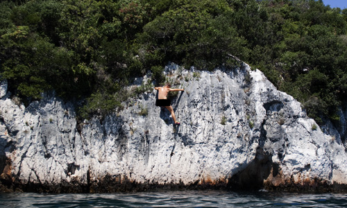 2009-07-26_13-06-49-Kroatien - Bouldern Limski Kanal-IMG_5638